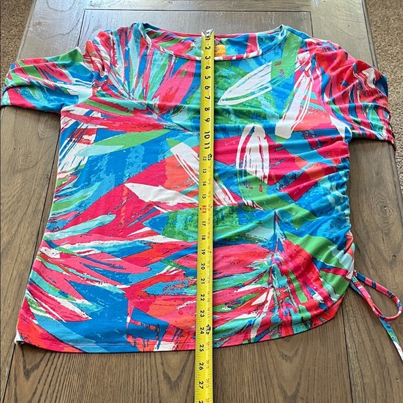 Ruby Rd. Colorful Abstract Print Tunic - Picture 5 of 7